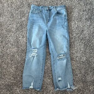 Classic Light Blue Straight Leg Jeans